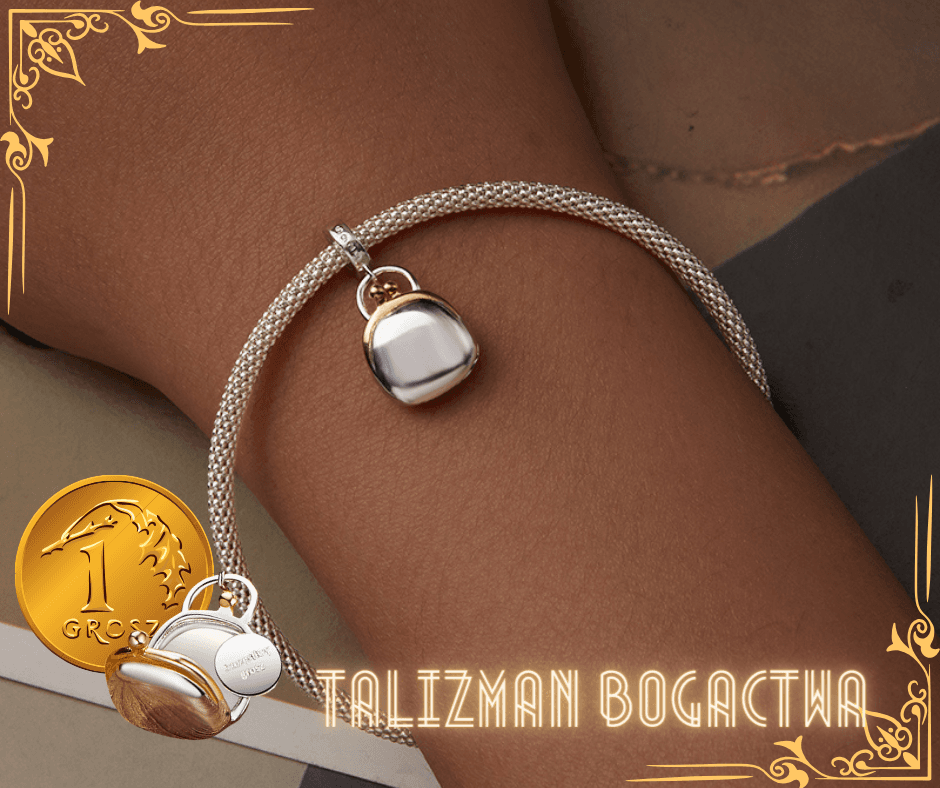 Charms Zawieszka Torebka srebro 925 złoto 18k