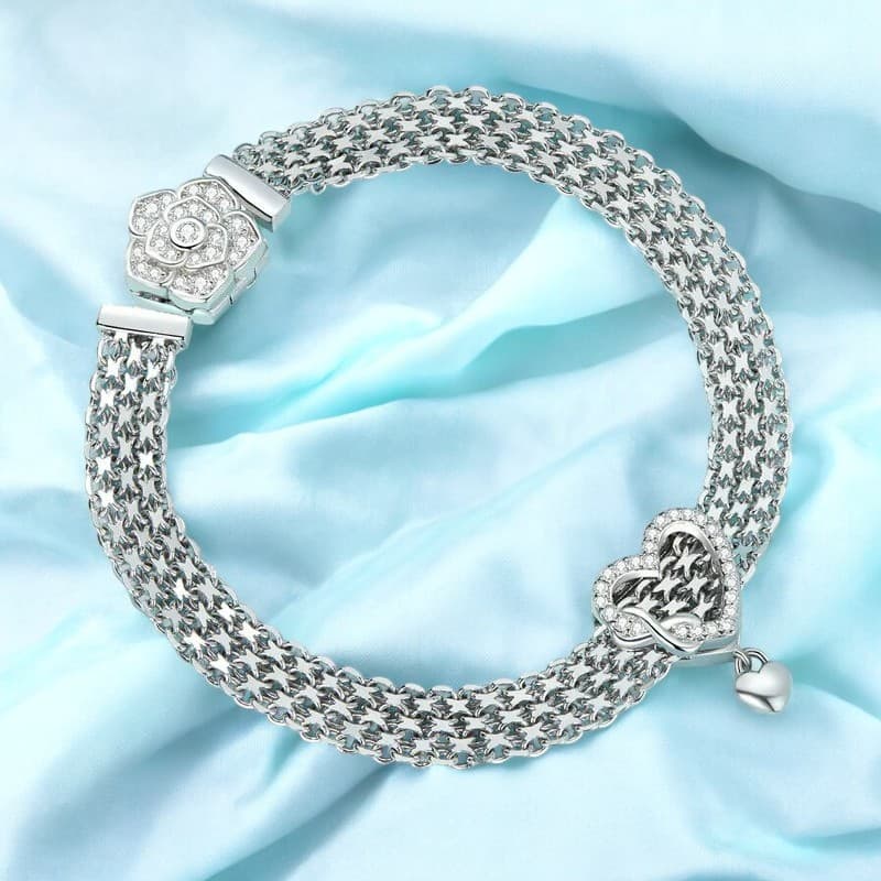 Bransoletka typu Reflexion Pandora srebro 925 platyna