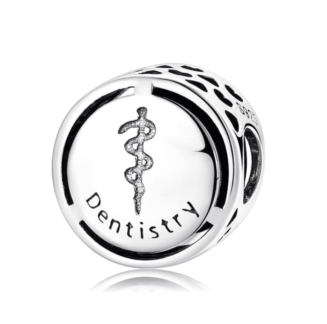 Charms Dentysta Stomatolog srebro zawieszka do bransoletki