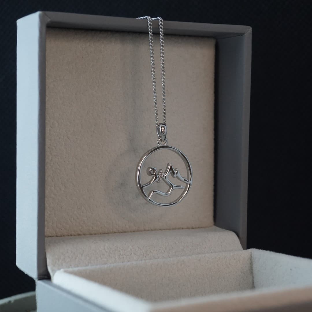 Naszyjnik Tatry srebro 925 góry Rysy