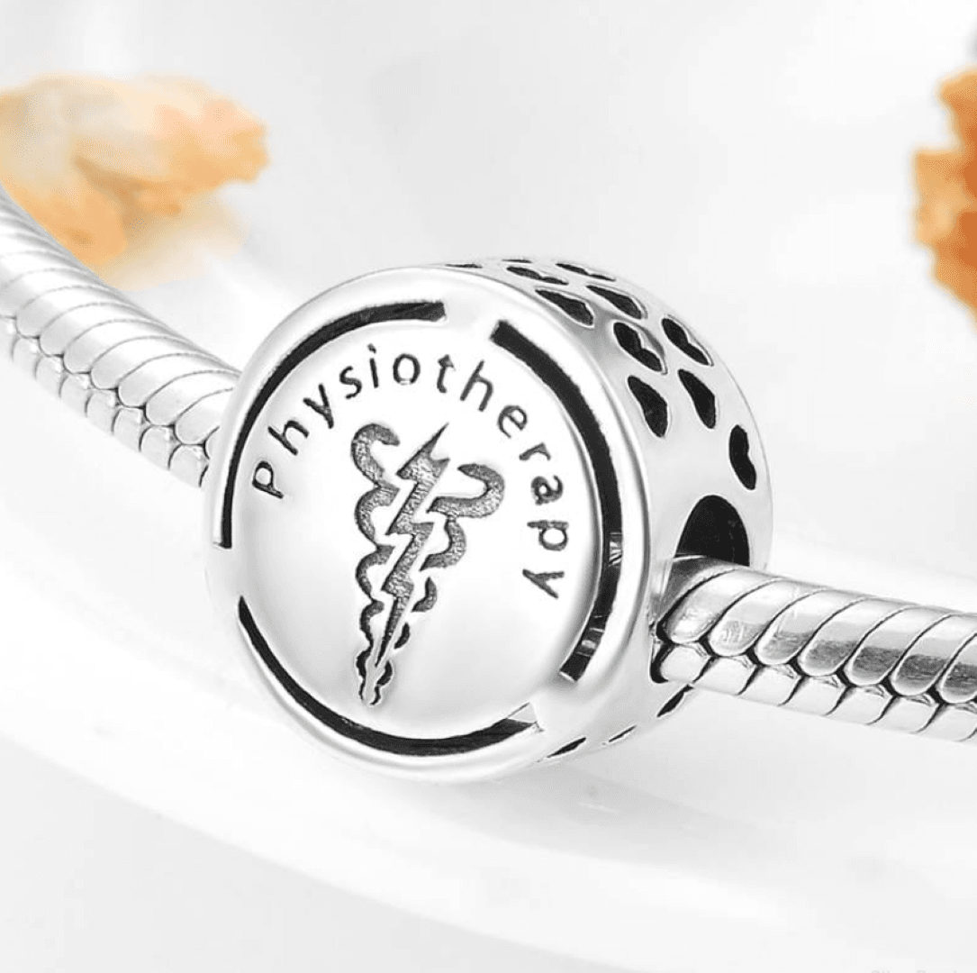 Charms Fizjoterapeuta srebro 925 Fizjoterapeutka fizjoterapia zawieszka