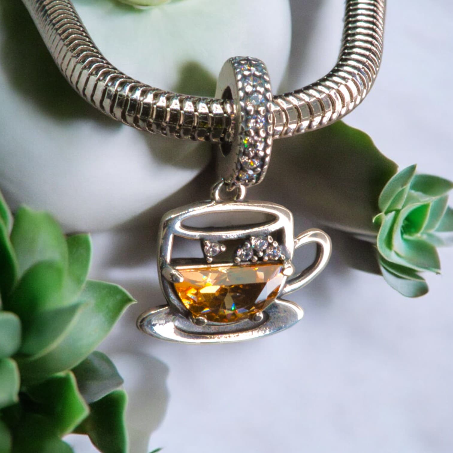 Charms FILIŻANKA HERBATY 925 srebro kawa