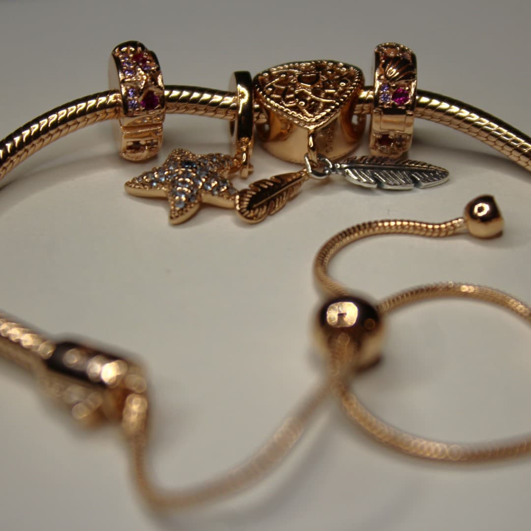 Charms/ Stoper Złote Morze srebro 925