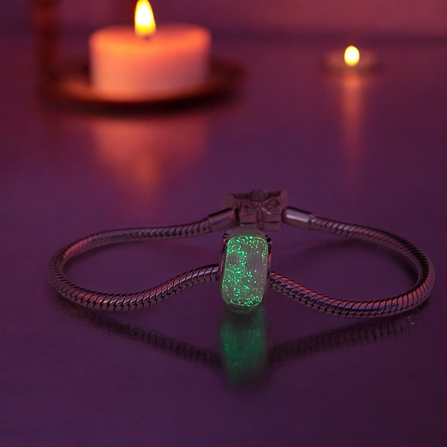 Charms Queen Koralik ze szkła Murano srebro 925 różowy