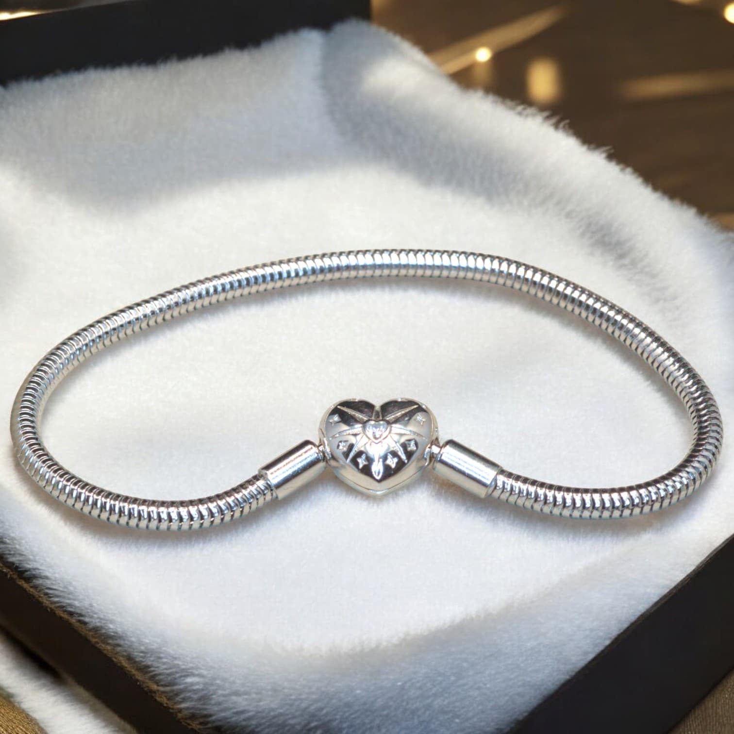 Bransoletka charms  BIAŁE ZŁOTO do Pandora srebro i złoto