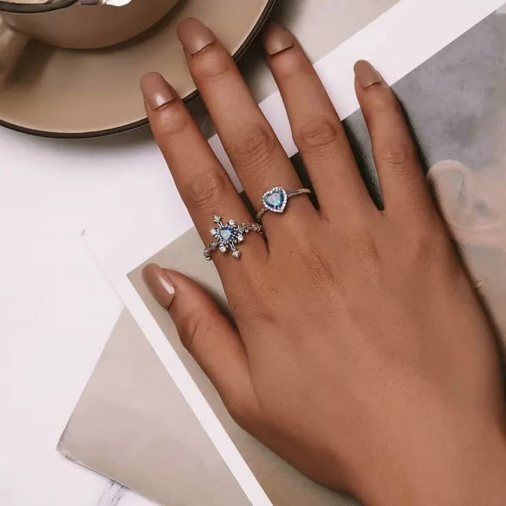 Pierścionek Mistyczny Kwarc srebro 925