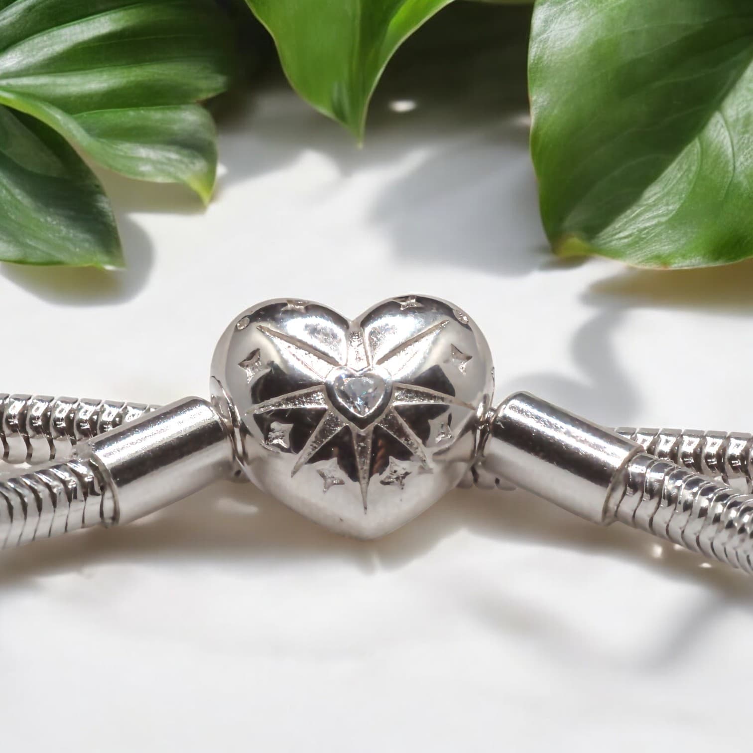 Bransoletka charms  BIAŁE ZŁOTO do Pandora srebro i złoto