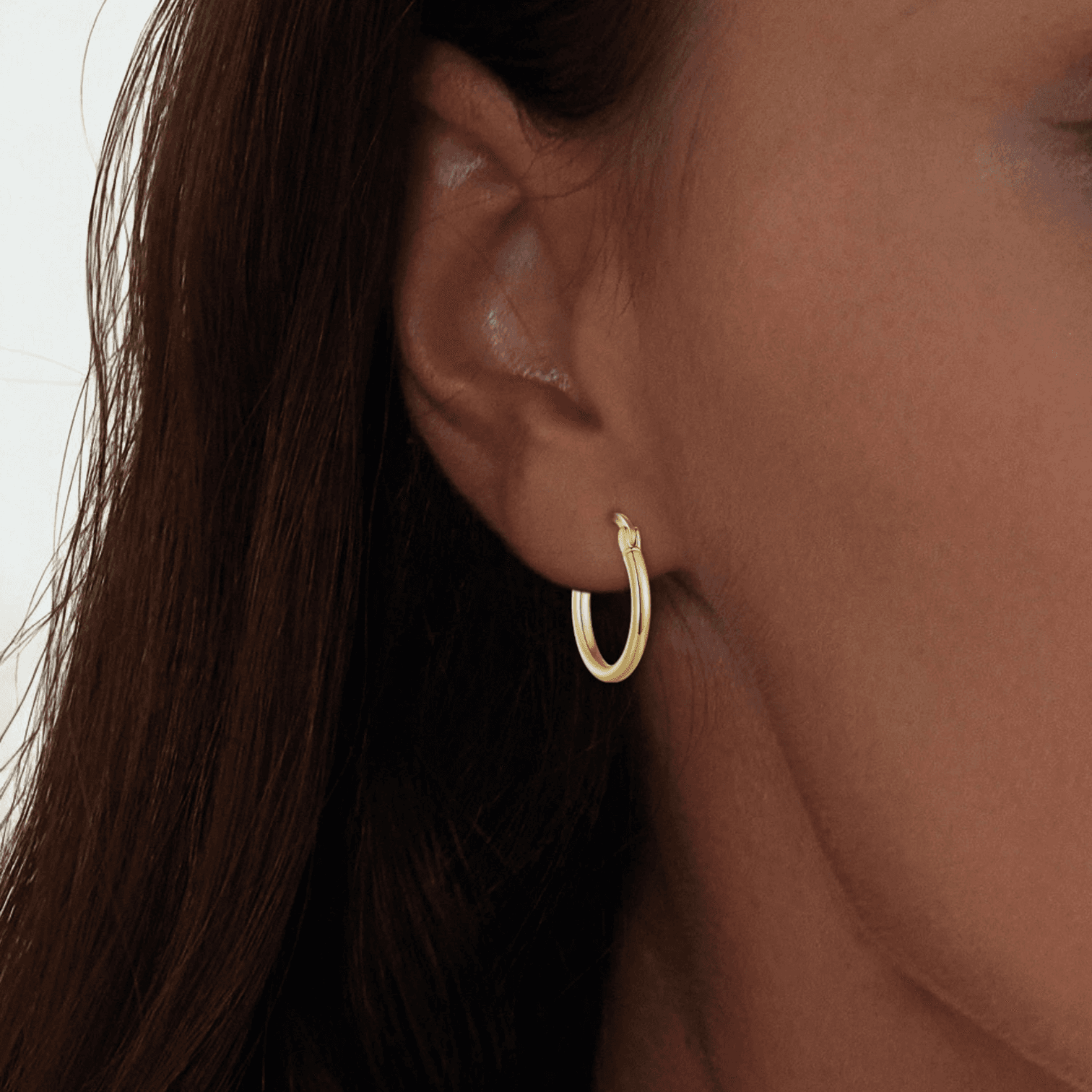 Kolczyki Okrągłe Koła Złote Srebro 925