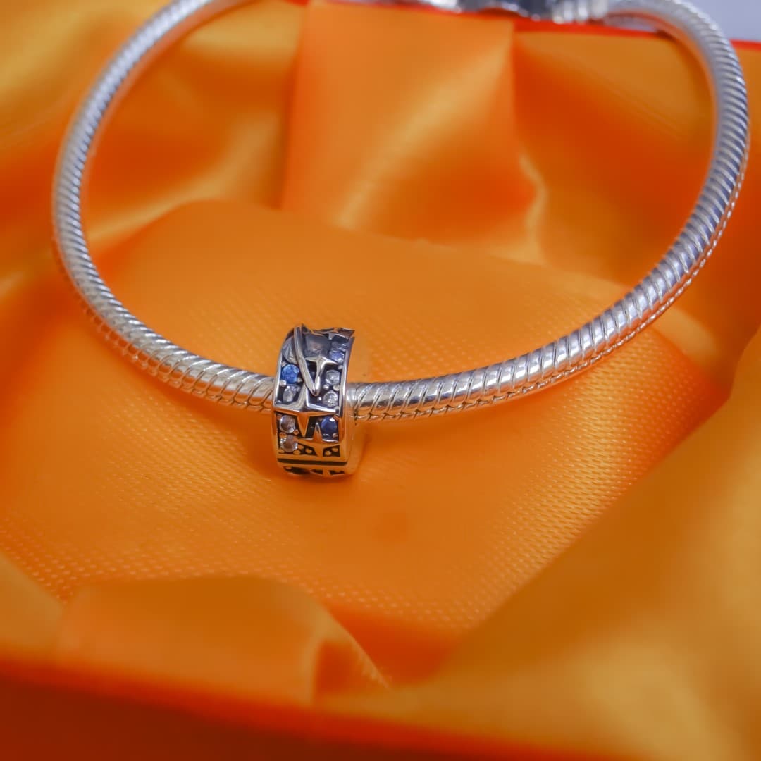 Stoper/klips Galaktyka srebro 925