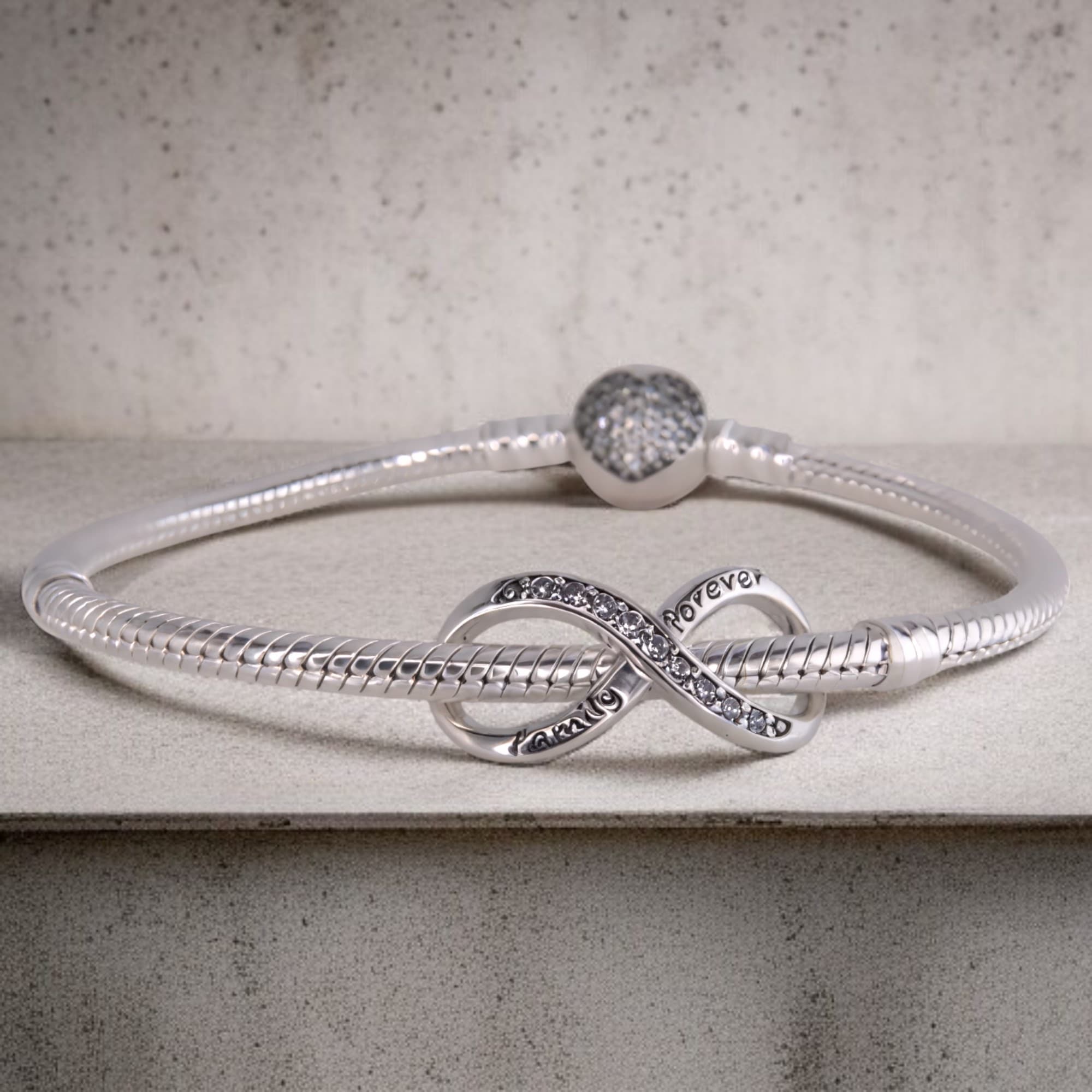 Charms  srebro 925 Nieskończoność Family Forever