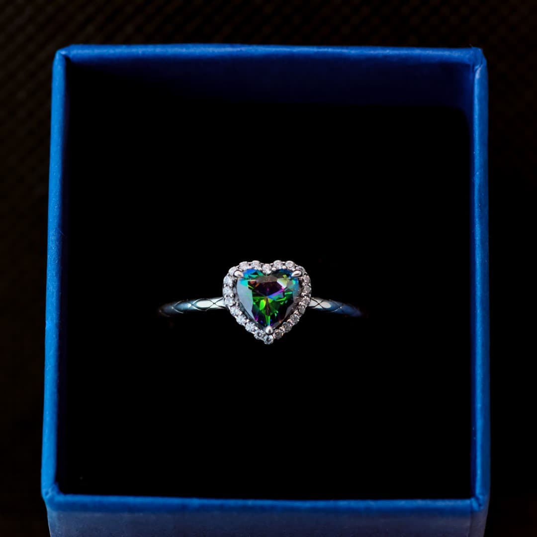 Pierścionek Mistyczny Kwarc srebro 925