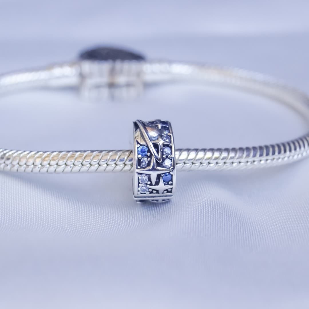 Stoper/klips Galaktyka srebro 925