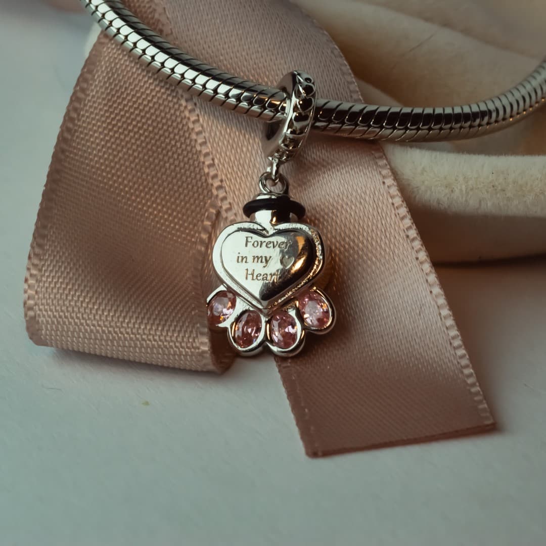 Charms Urna Pamiątkowa srebro  925, urna pamiątkowa dla zwierząt domowych