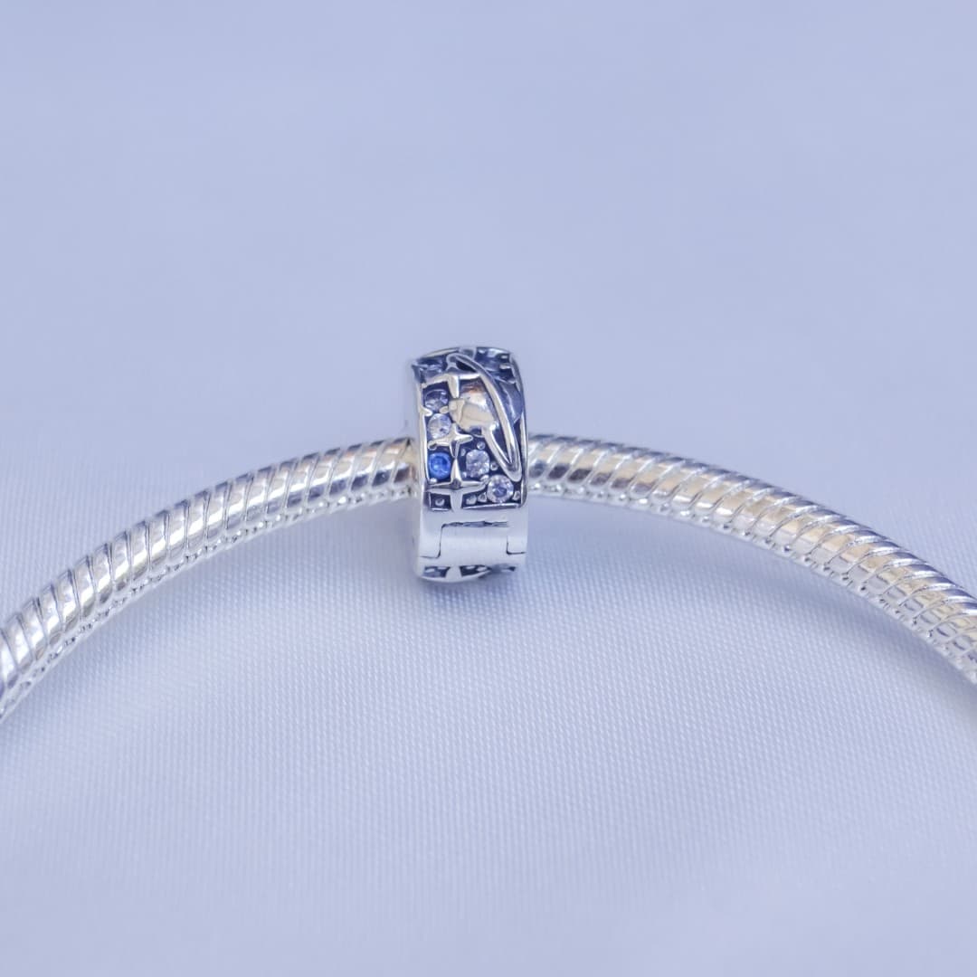 Stoper/klips Galaktyka srebro 925