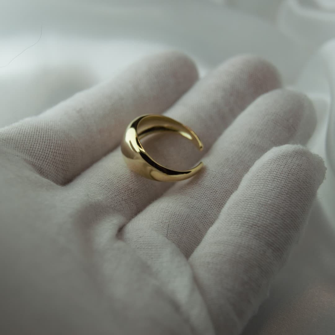 Pierścionek Aureola Halo złoty srebro 925 złoto