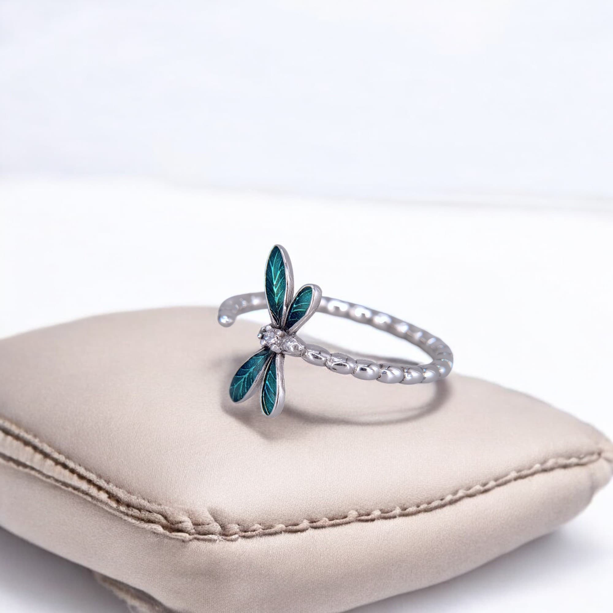 Pierścionek WAŻKA Srebro 925 regulowany natura