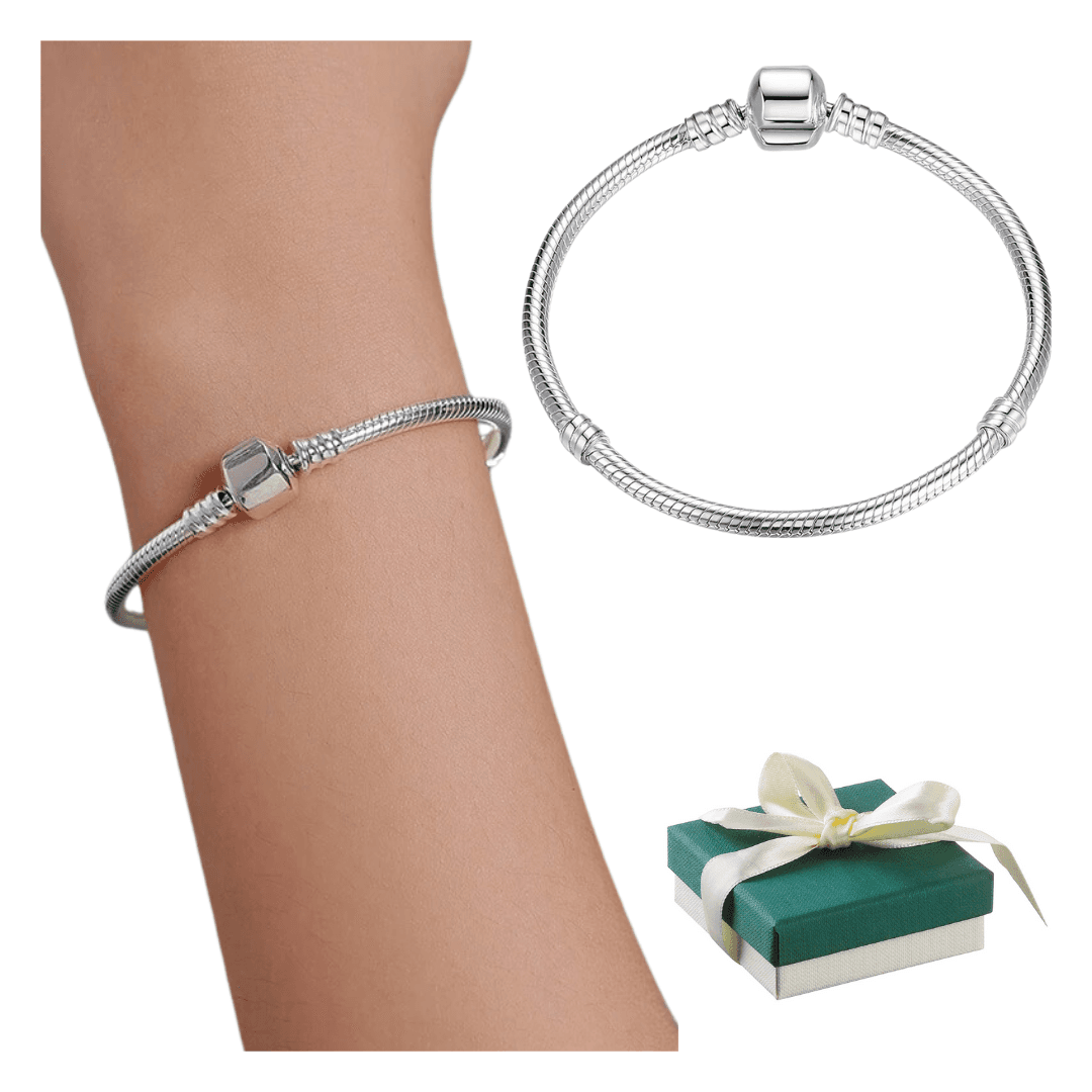 Bransoletka srebrna do charms typu Pandora modułowa baza srebro 925