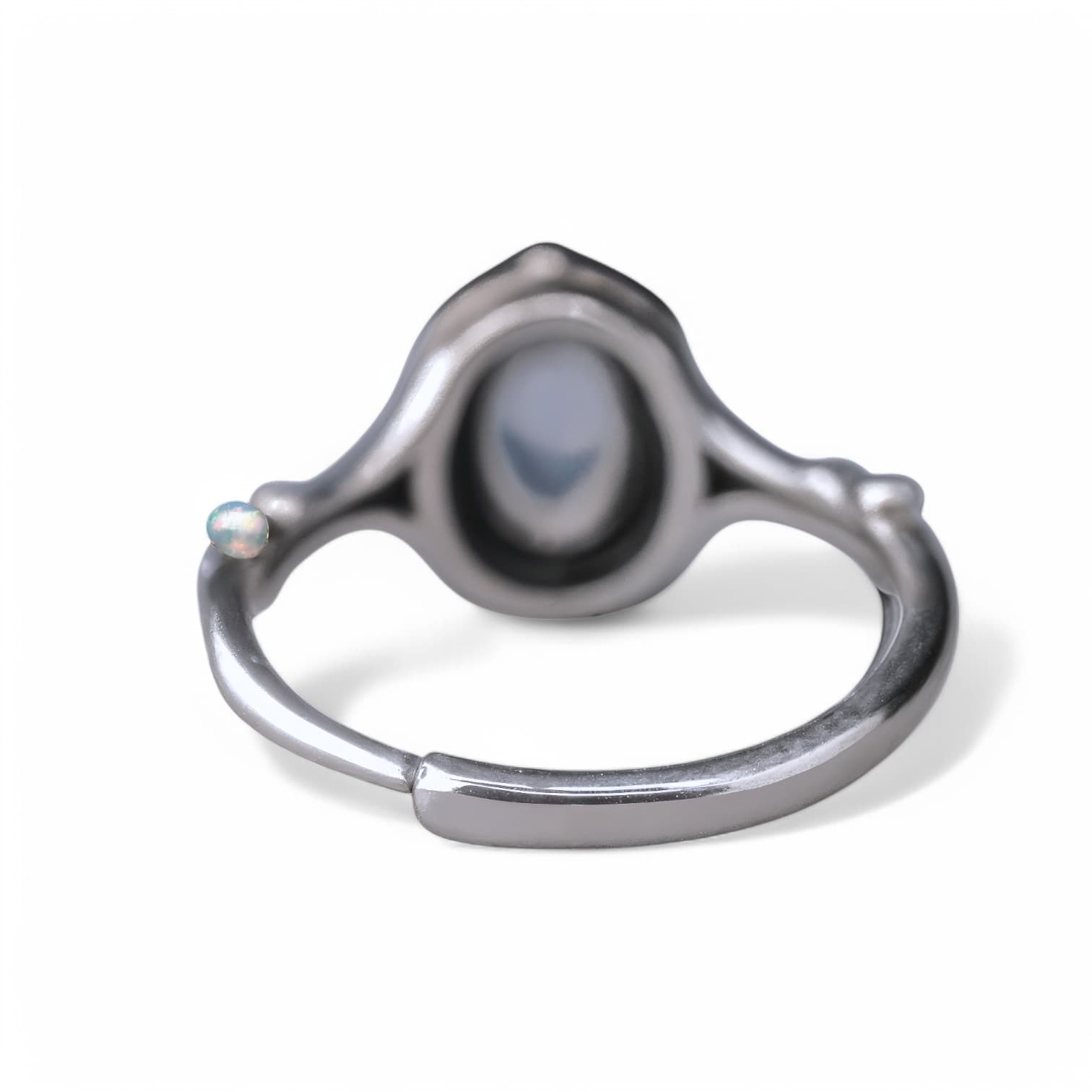 Pierścionek z OPALEM srebro 925 retro regulowany