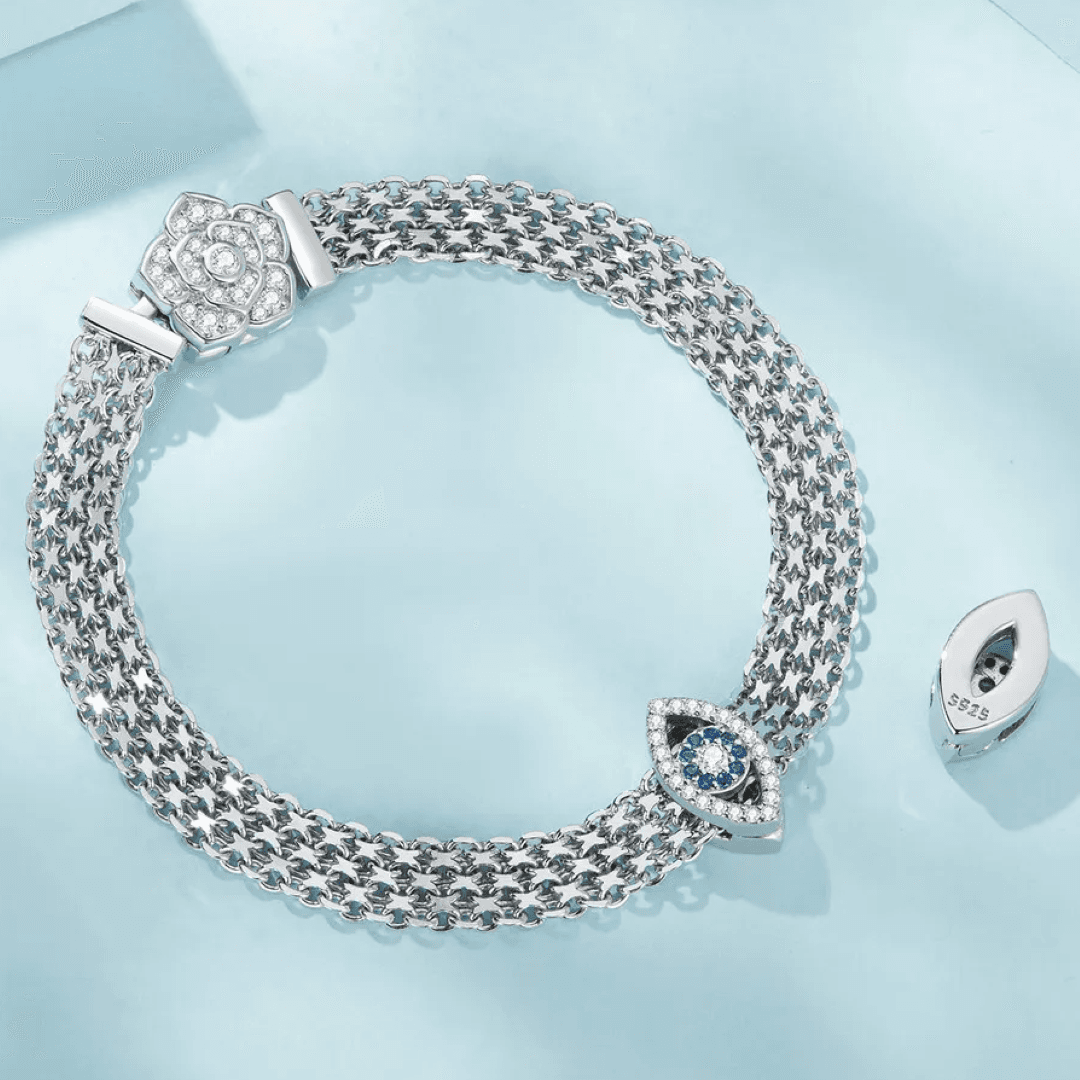 Charms do płaskiej bransoletki Reflexions Oko Proroka