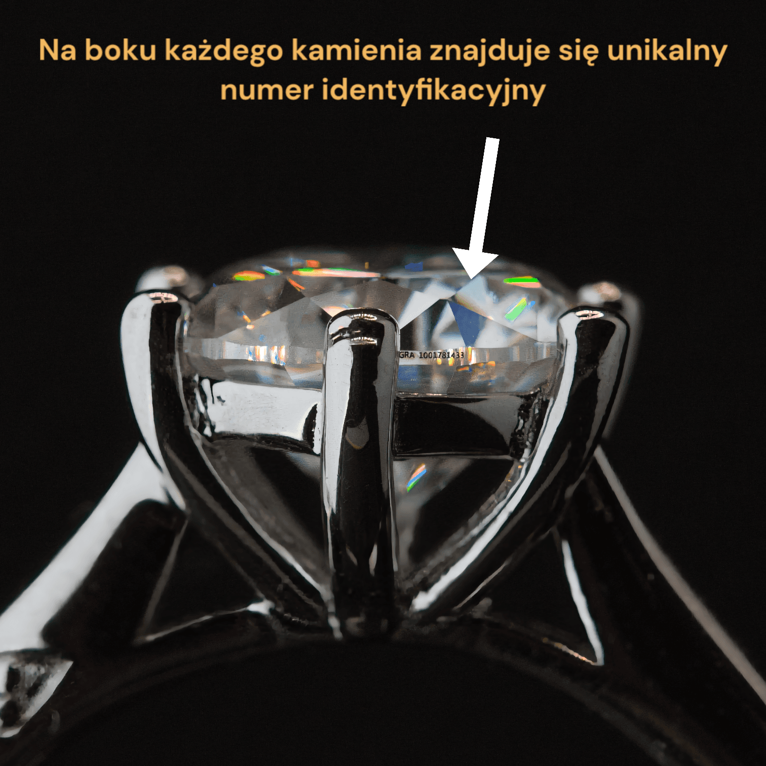 Pierścionek MOISSANITE 2 ct rozmiar regulowany