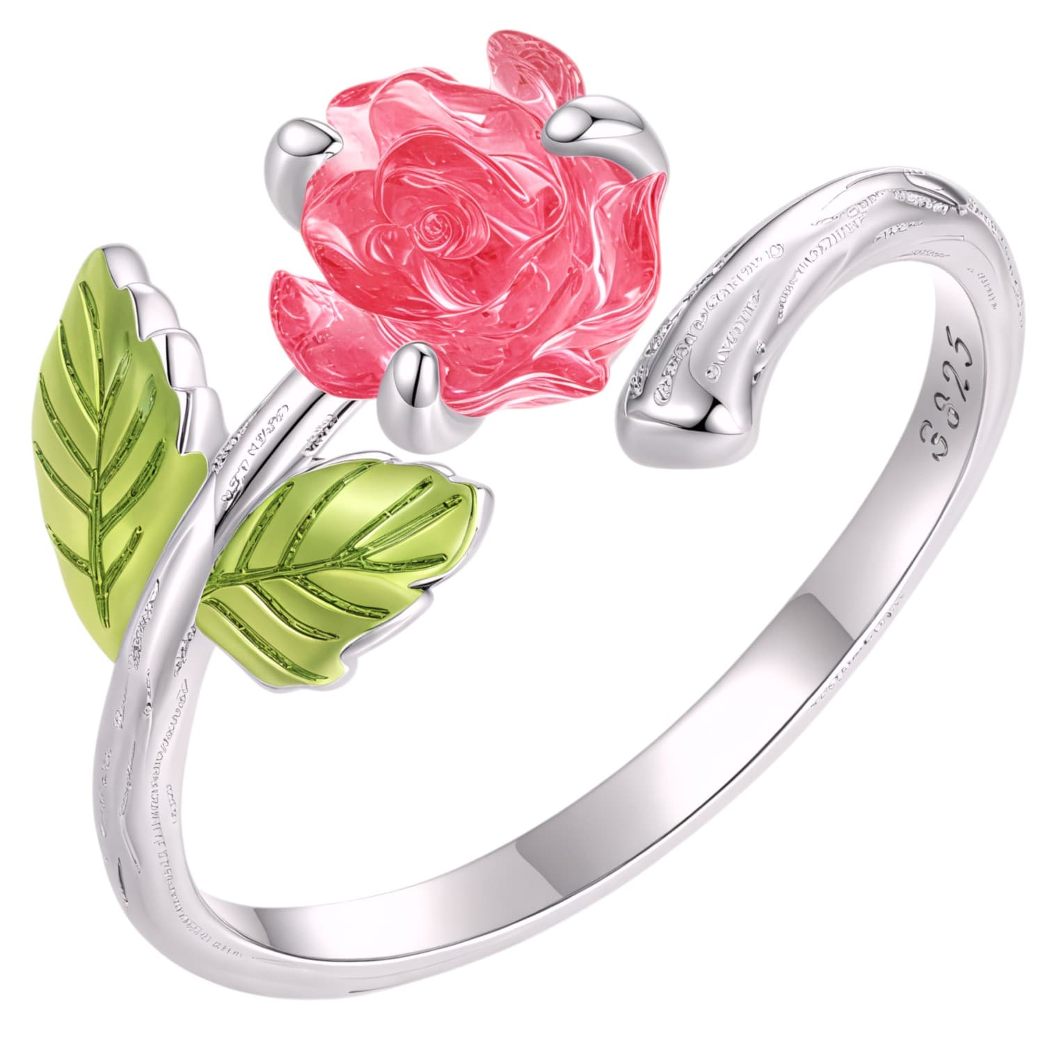 Pierścionek Róża zmieniająca kolor