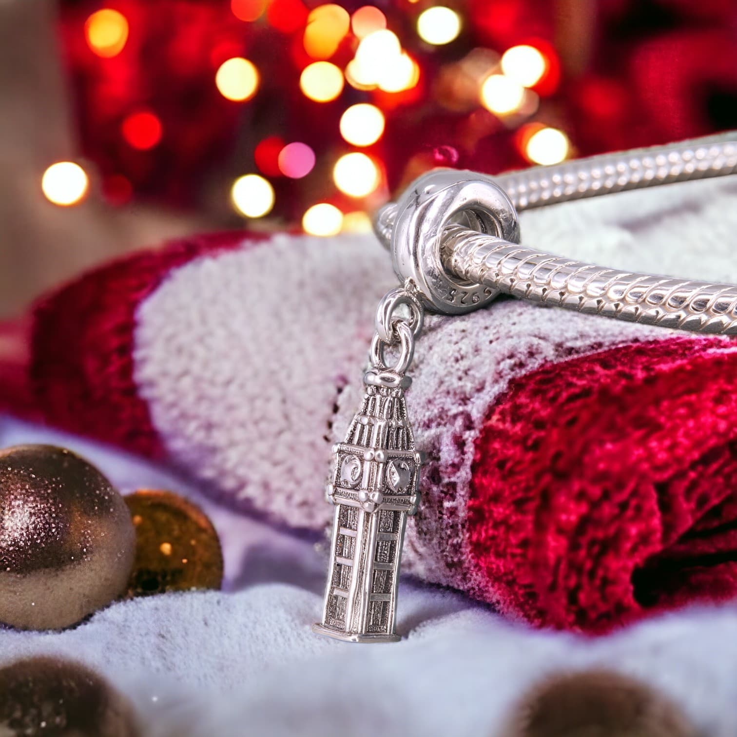 Charms BIG BEN srebro 925 Anglia Londyn