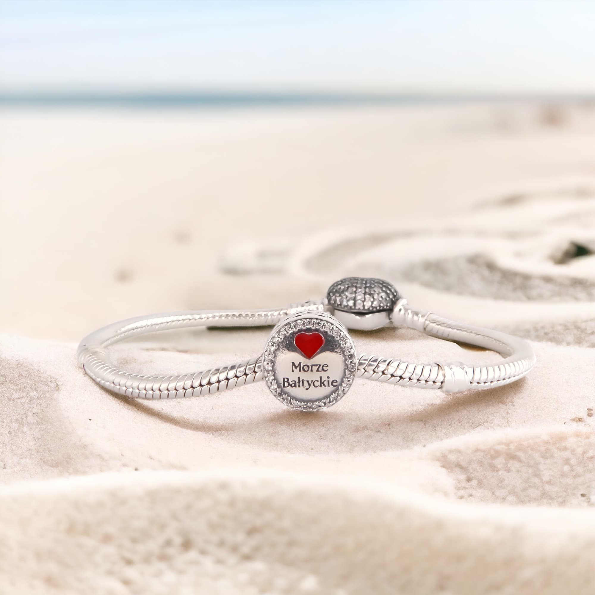Charms BAŁTYK morze wakacje srebro 925 pamiątka