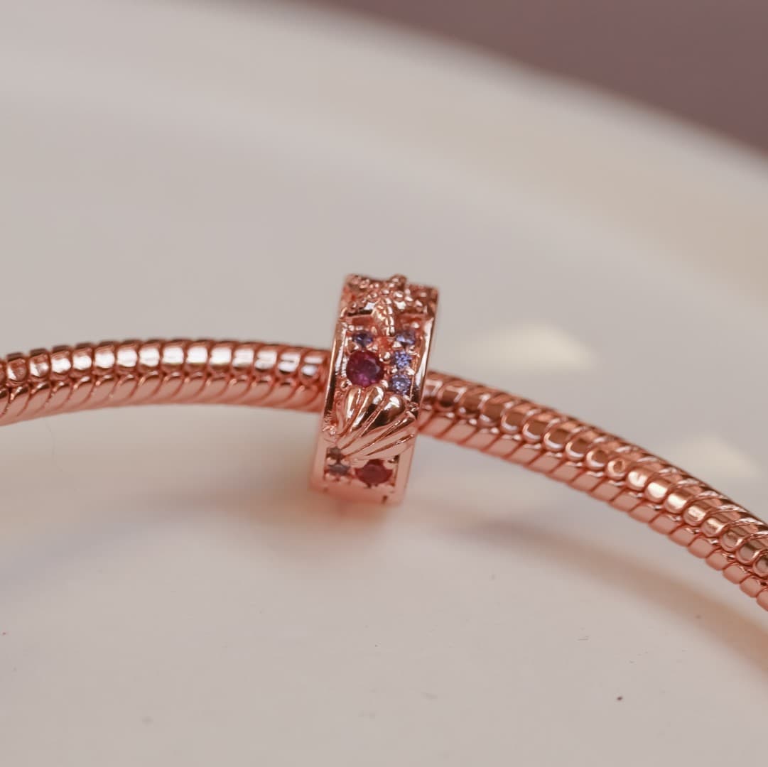 Charms/ Stoper Złote Morze srebro 925