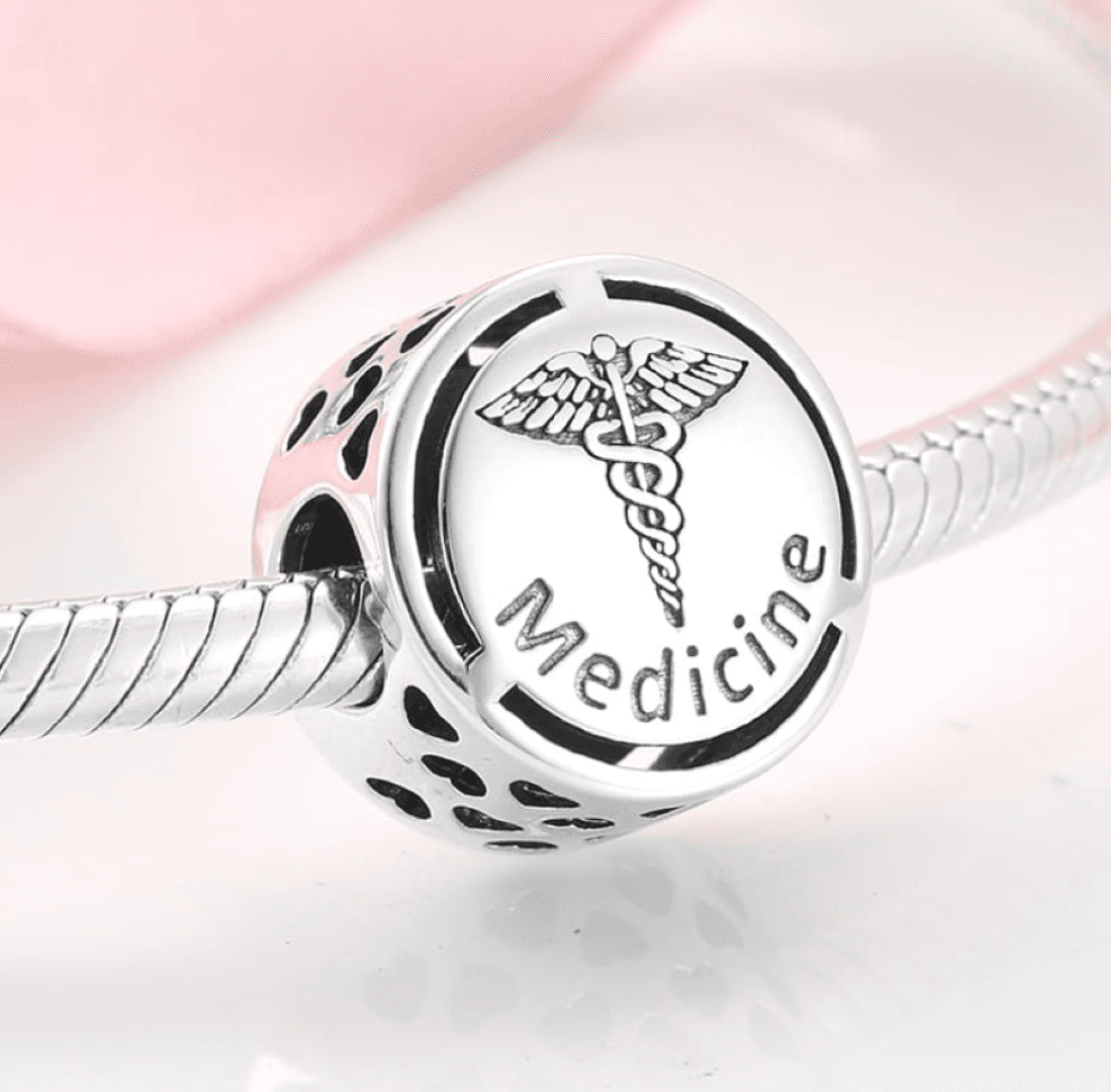 Charms Lekarz Pielęgniarka Ratownik srebro 925 do bransoletki medyk
