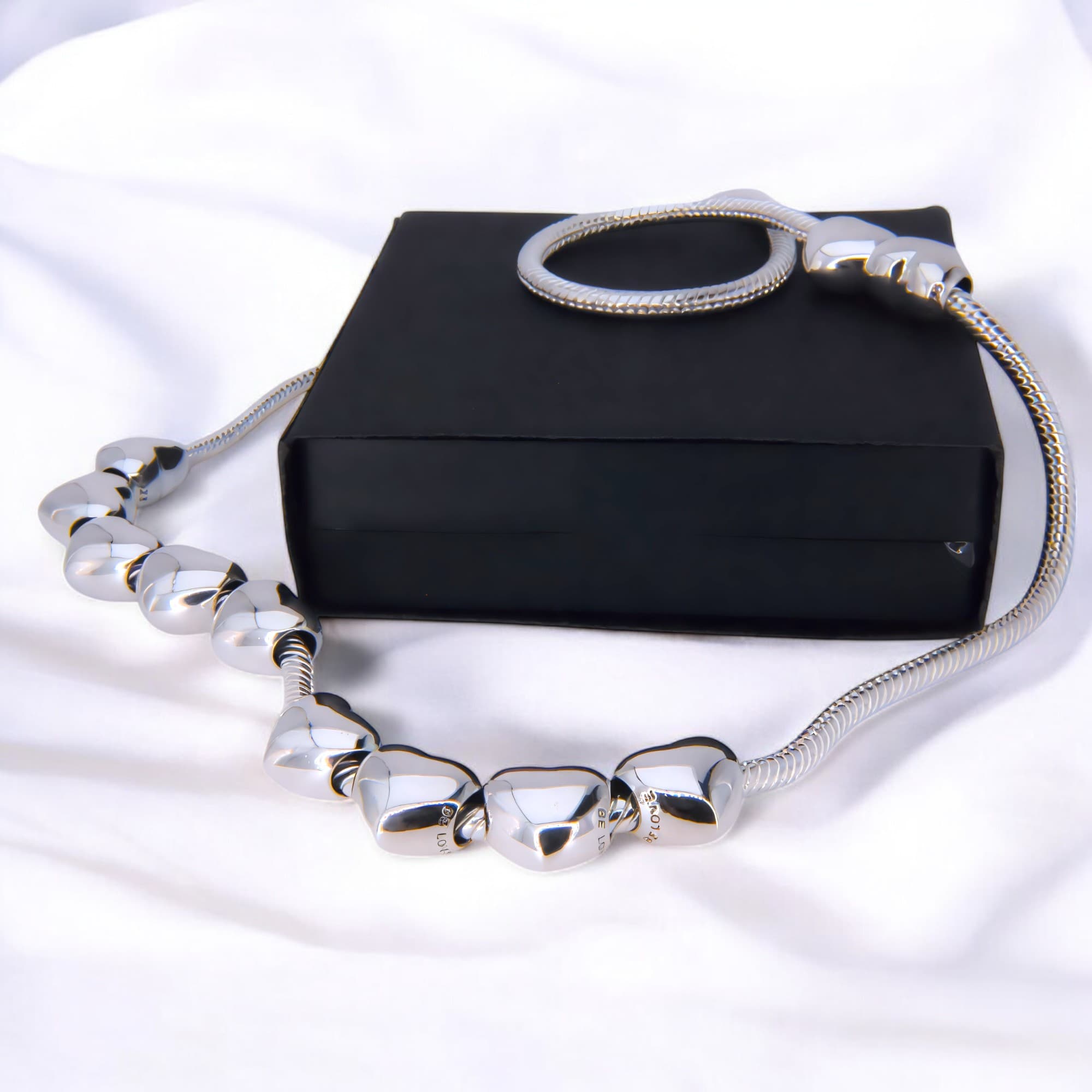 Naszyjnik do charms zawieszek Pandora srebro 925 wężykowy