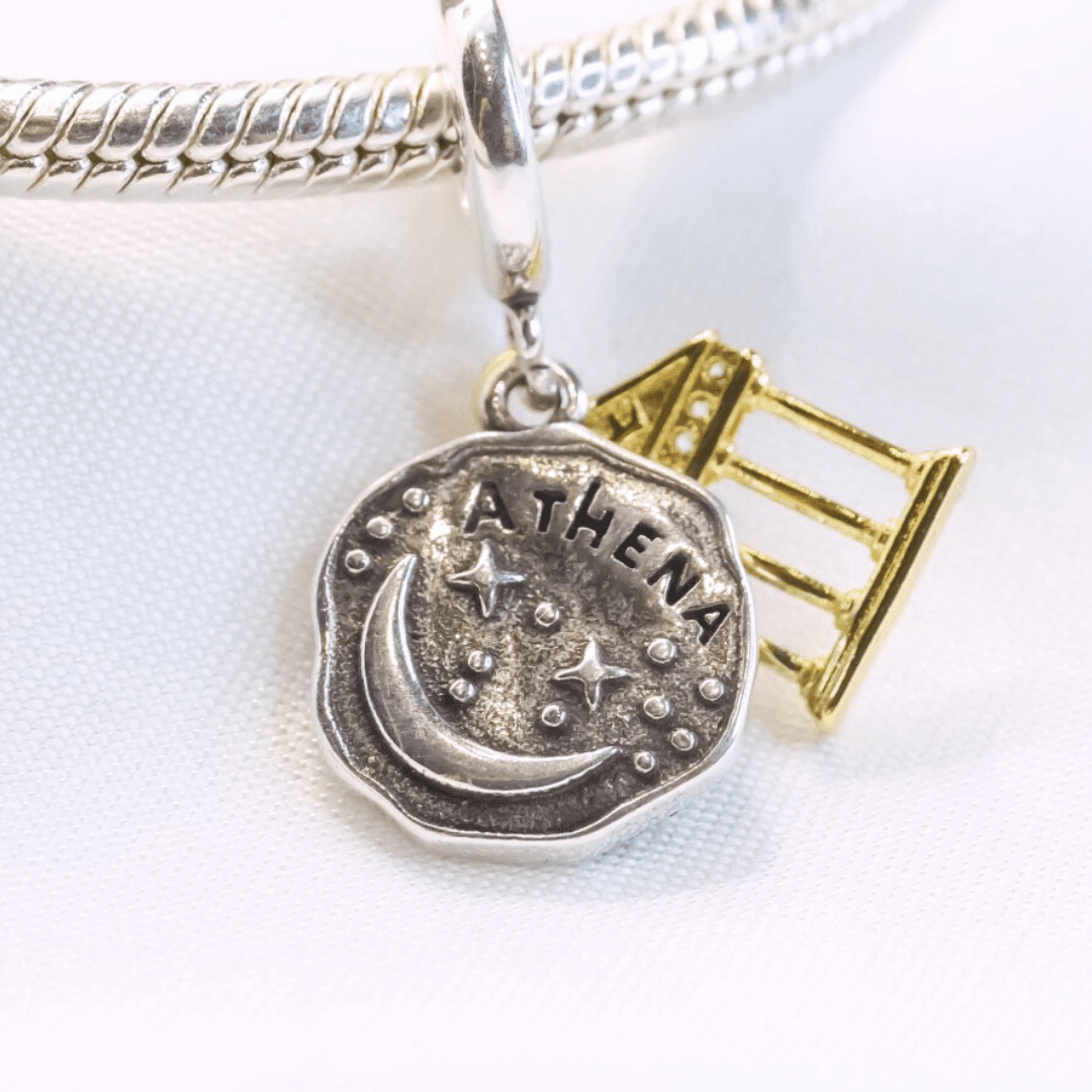 Charms do Pandora Grecja Atena srebro 925 Ateny