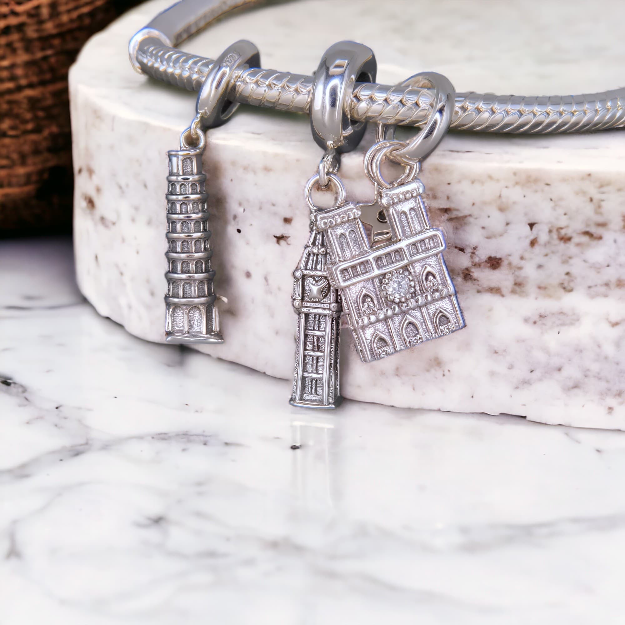 Charms BIG BEN srebro 925 Anglia Londyn