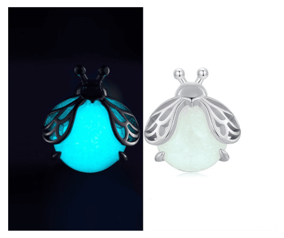 Kolczyki Robaczek Świętojański srebro 925