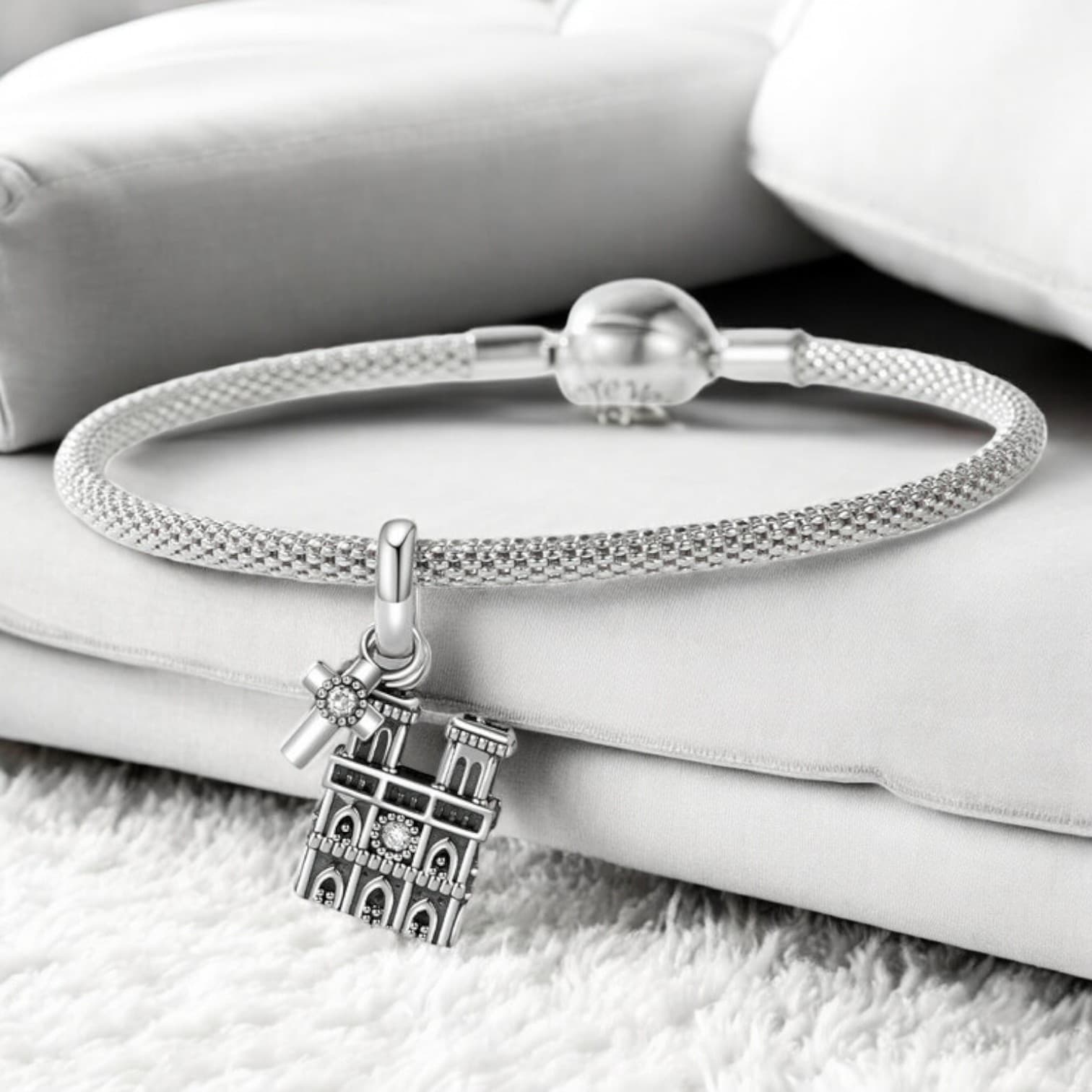 Charms KATEDRA NOTRE-DAME srebro 925 francja