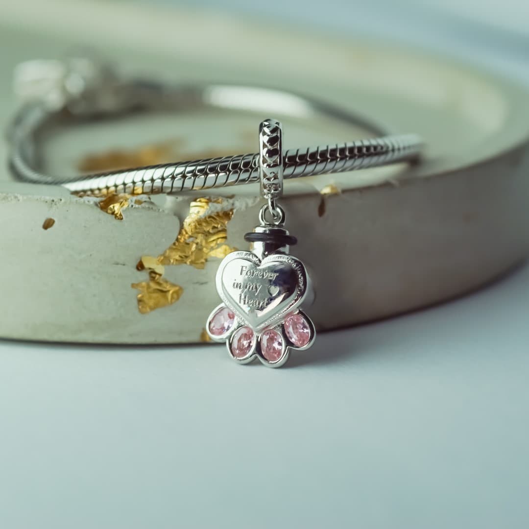 Charms Urna Pamiątkowa srebro  925, urna pamiątkowa dla zwierząt domowych