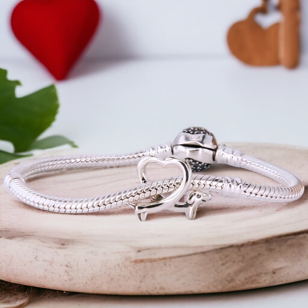 Charms PIESEK Srebro 925 Jamnik pies pupil  najlepszy przyjaciel