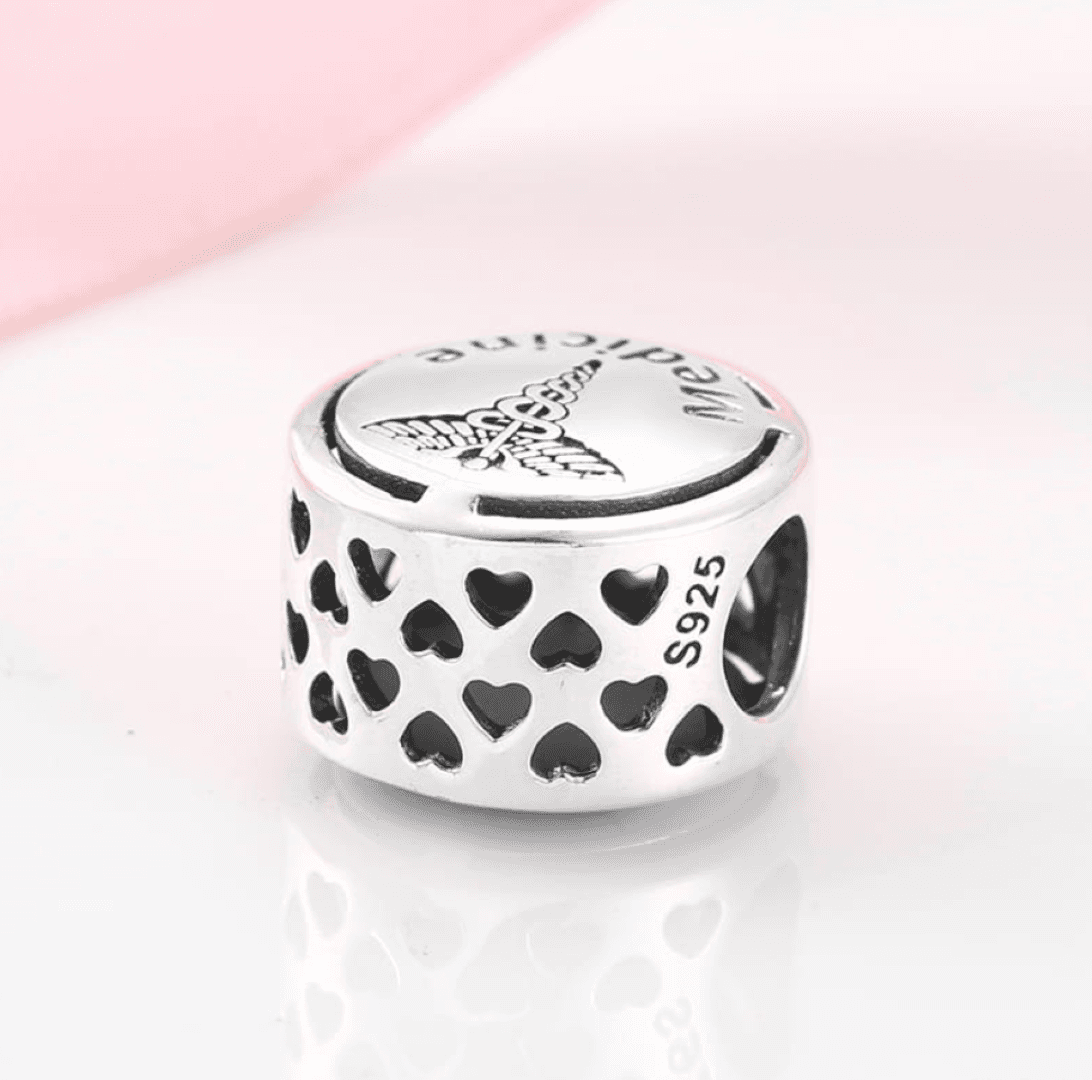 Charms Lekarz Pielęgniarka Ratownik srebro 925 do bransoletki medyk