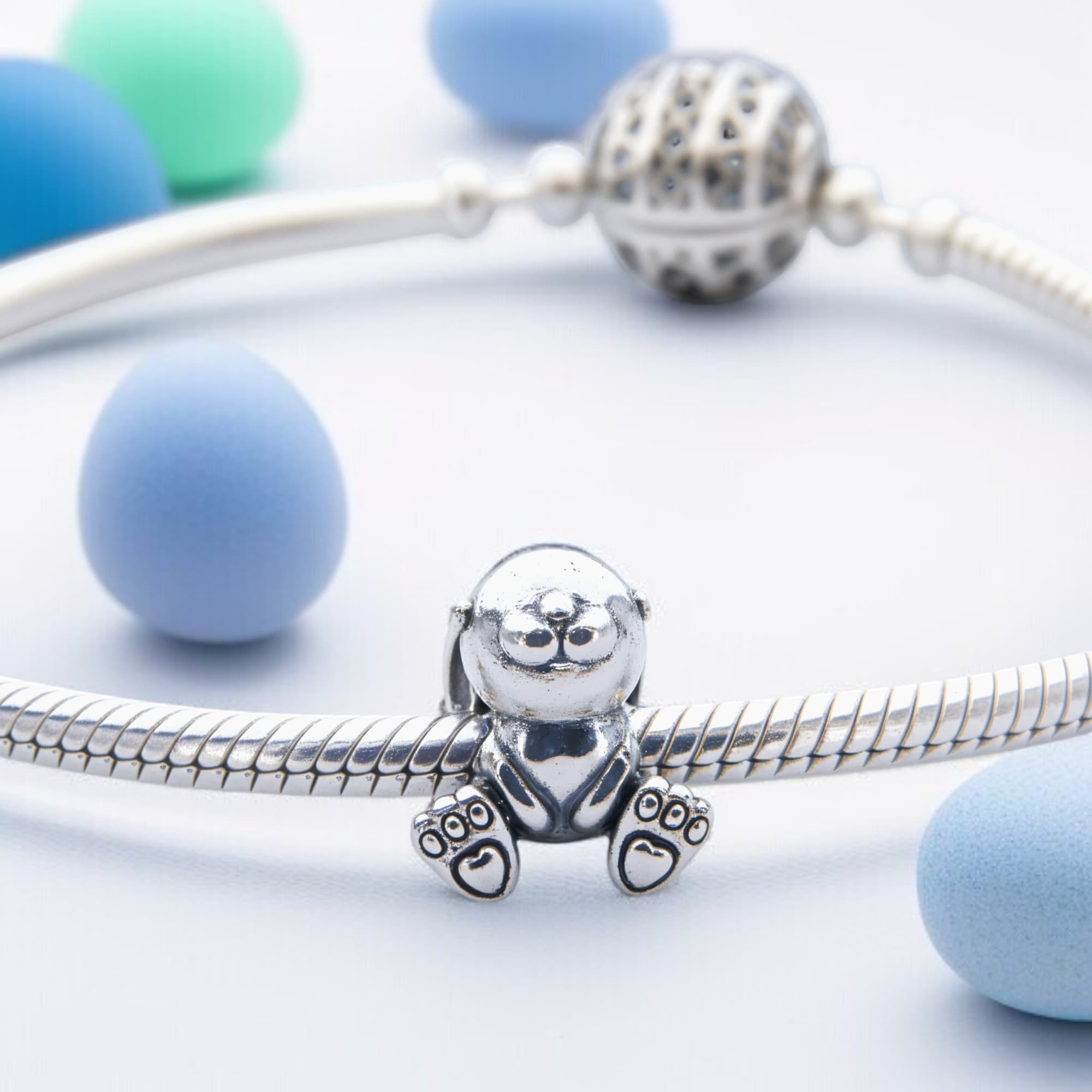 Srebrny charms Króliczek 925 zawieszka do bransoletek modułowych Pandora