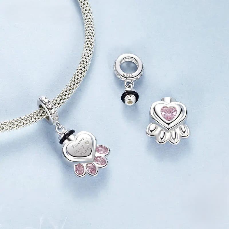 Charms Urna Pamiątkowa srebro  925, urna pamiątkowa dla zwierząt domowych