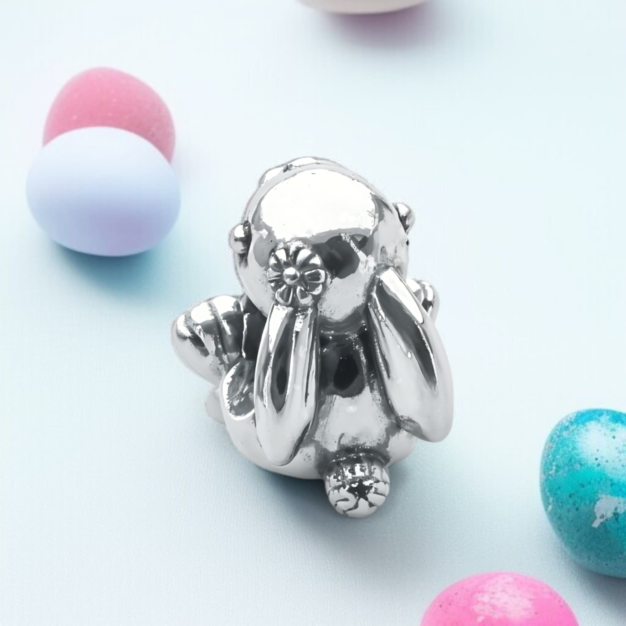 Srebrny charms Króliczek 925 zawieszka do bransoletek modułowych Pandora