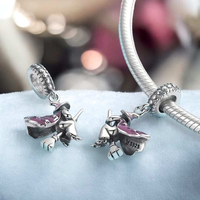 Charms  Czarodziejka Czarownica Halloween srebro 925
