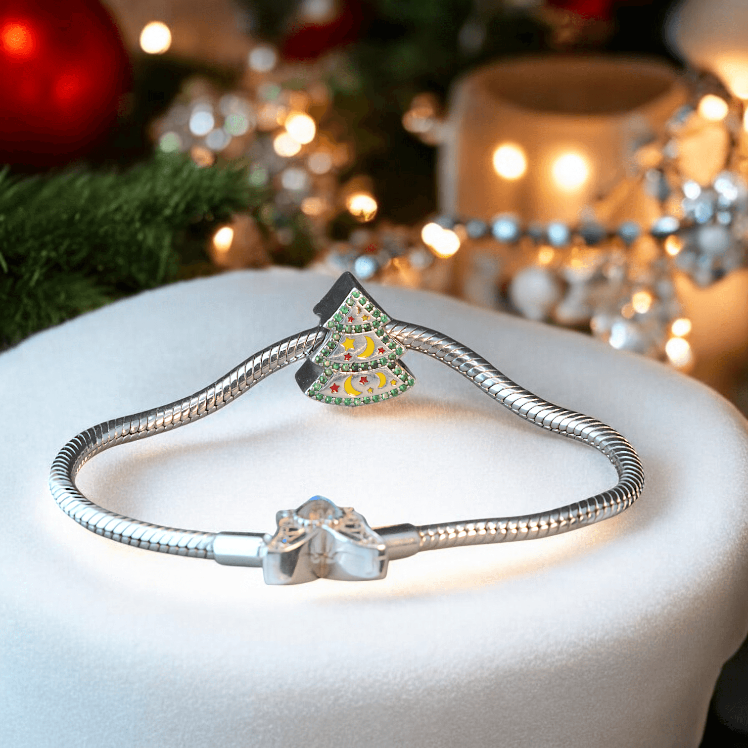 Charms Świąteczny CHOINKA zawieszka