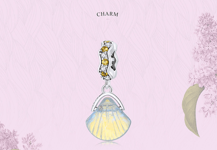 Charms Muszelka Srebro 925