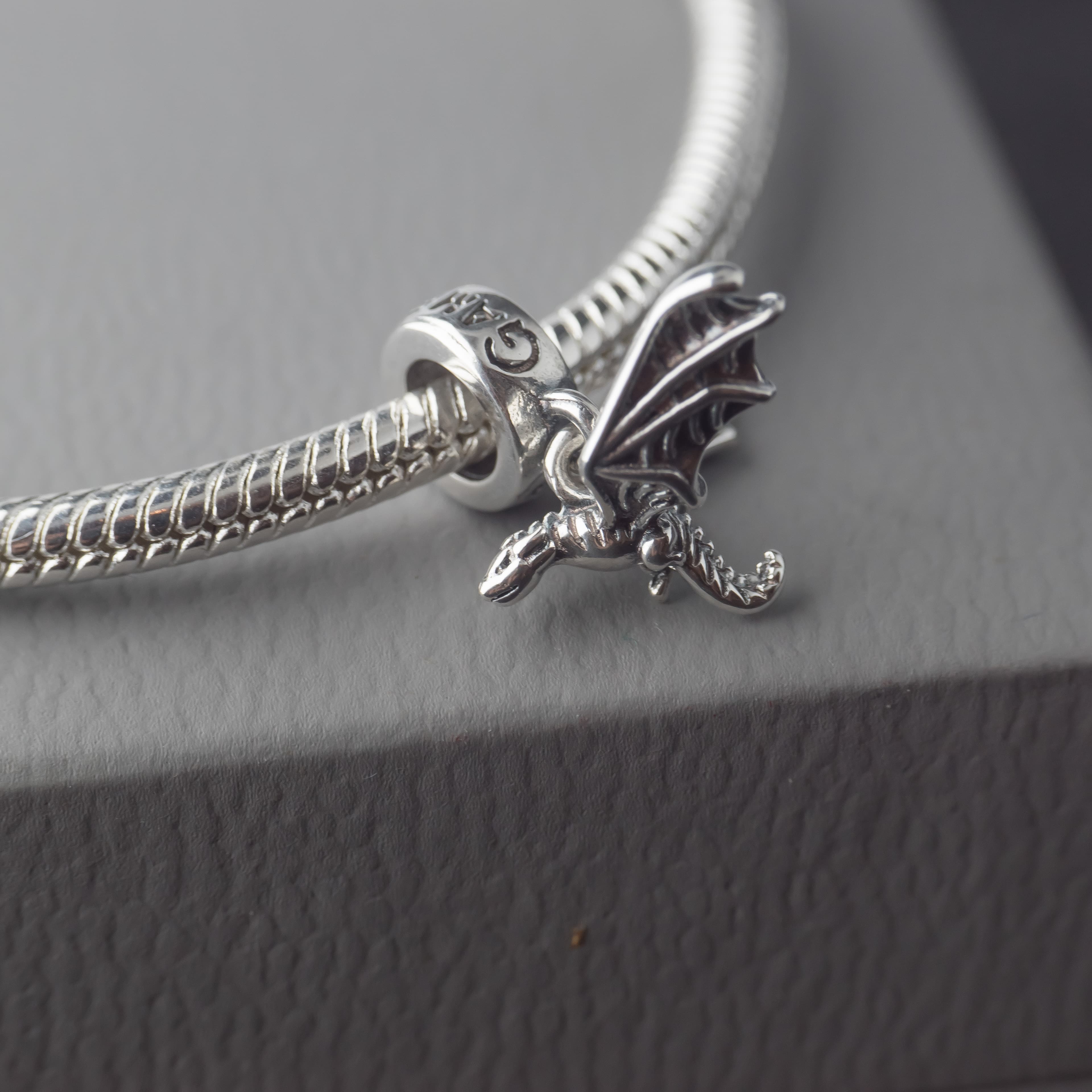 Charms Smok Rodowy Srebro 925