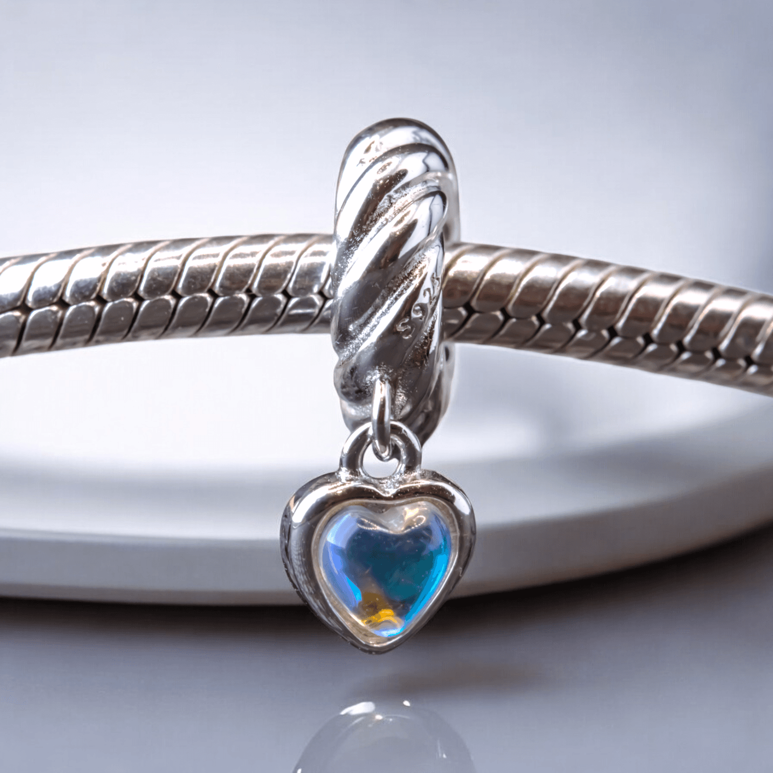 Charms STOPER KAMIEŃ KSIĘŻYCOWY srebro 925 separator