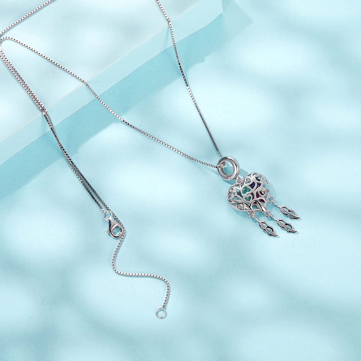 Naszyjnik Drzewo Życia srebro 925 białe złoto