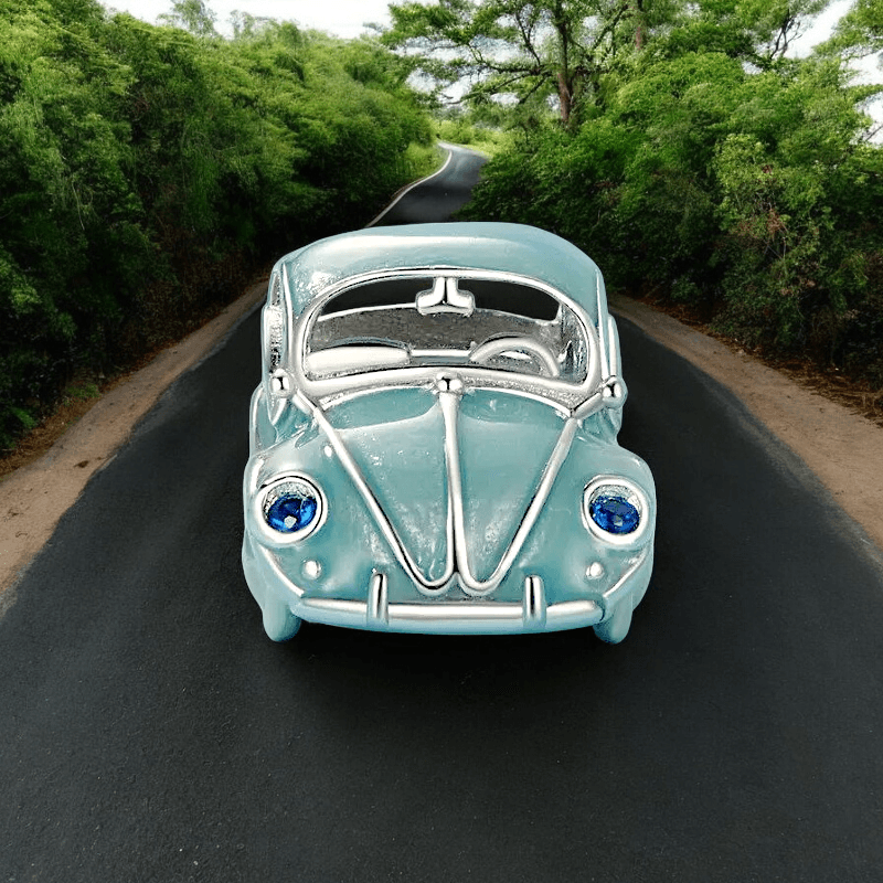 Charms do Pandora Volkswagen Beetle Garbus Srebro 925 białe złoto