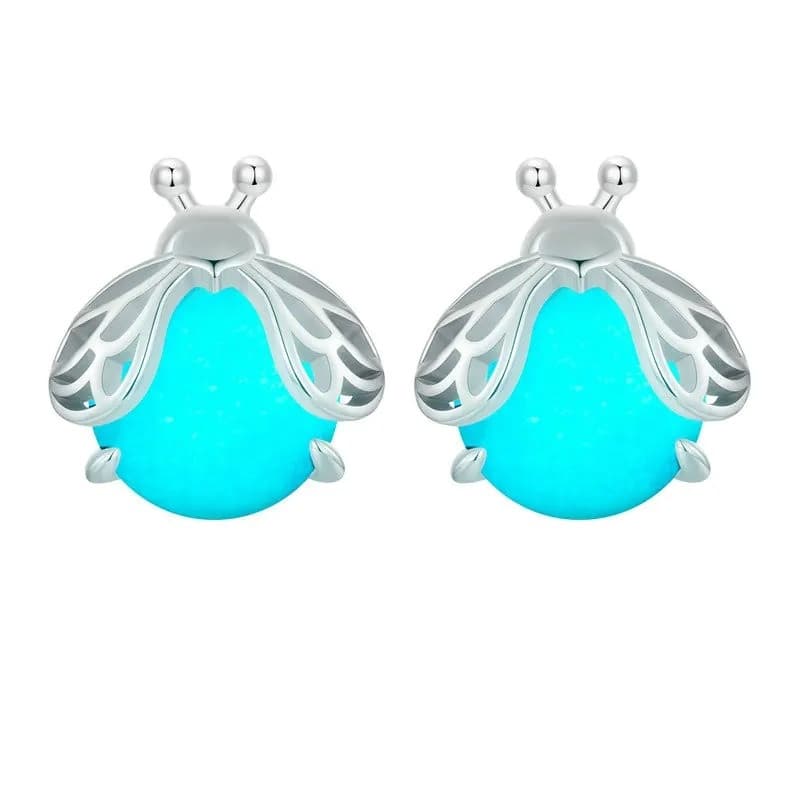 Kolczyki Robaczek Świętojański srebro 925