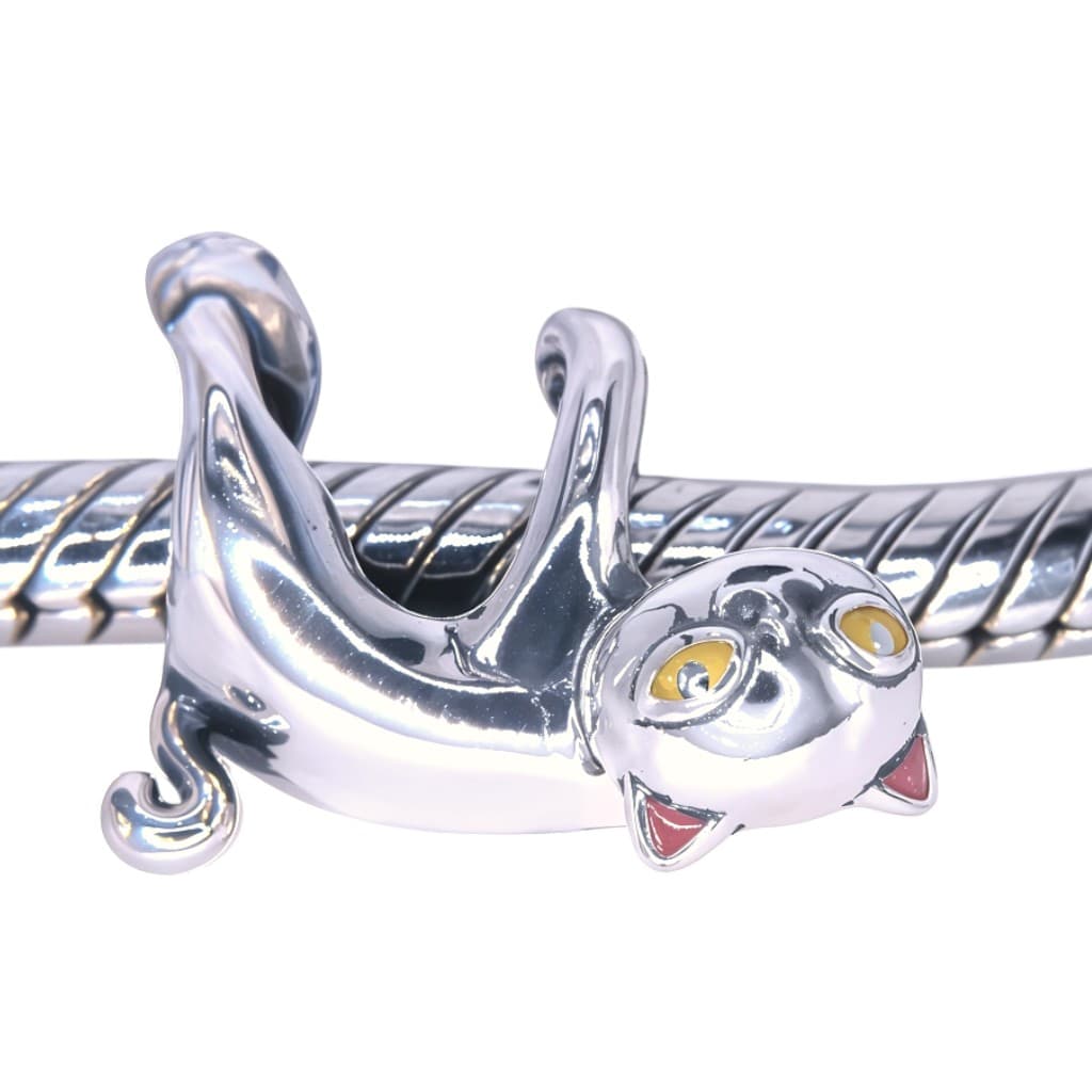 Charms Biały Kot srebro 925