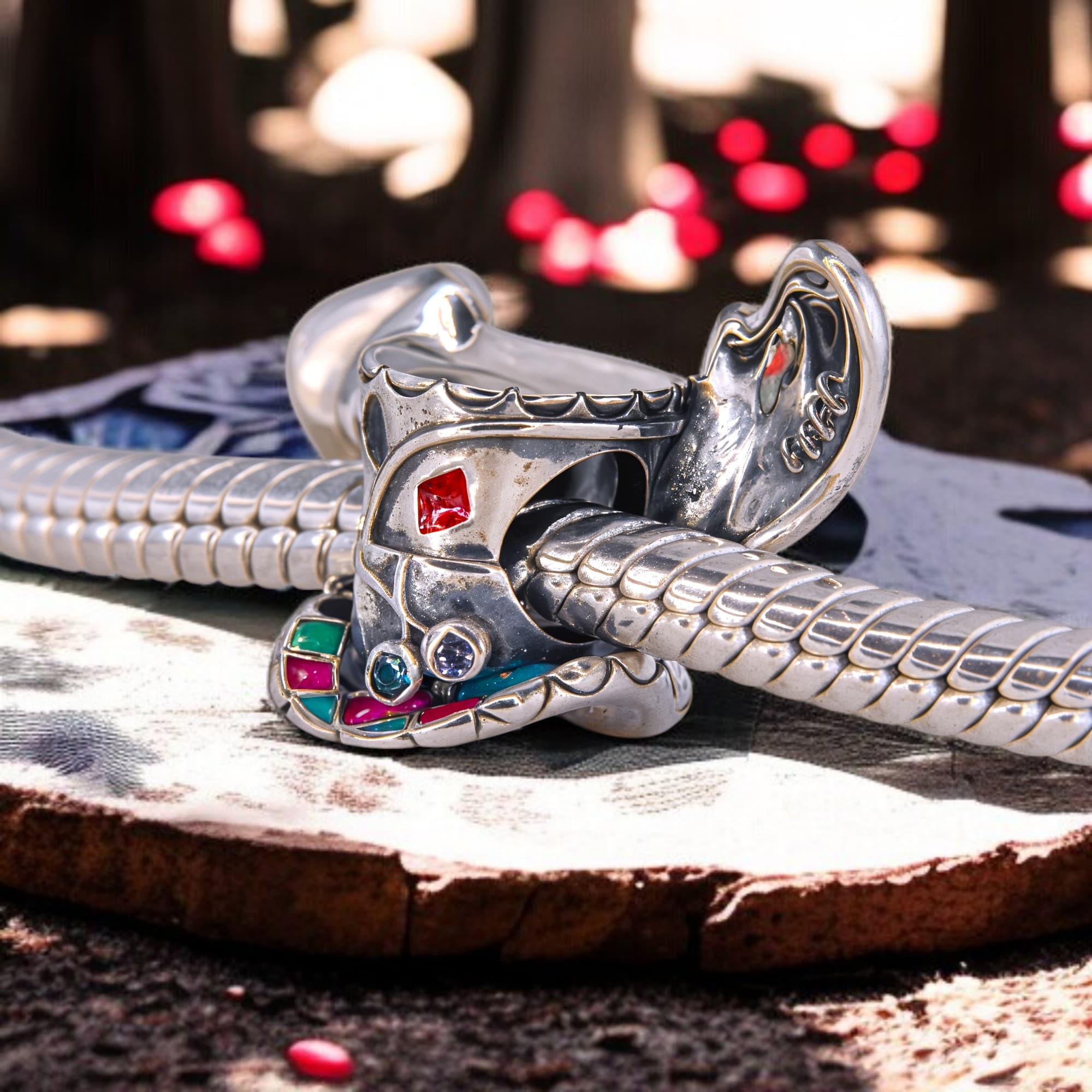 Charms Magiczny Kapelusz z Alicji w Krainie Czarów srebro 925